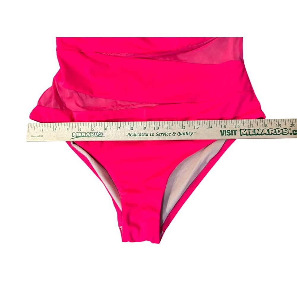 Swimsuits for All One Piece Womens 18 NEW No Tags Bright Pink 66-0141-3 Summer - Picture 10 of 14